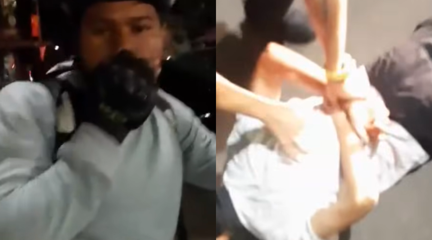 VIDEO Un livrator străin, lovit cu pumnul în față pe stradă, în București: „Du-te înapoi în țara ta” / Agresorul a fost arestat pentru 30 de zile