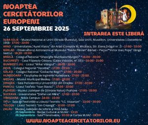 26 septembrie – Sărbătoarea cercetătorilor din Europa