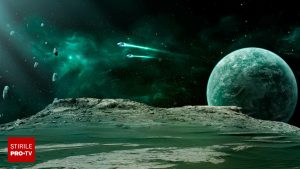 Cometa misterioasă care zboară spre Pământ cu 60 km/s și-a schimbat culoarea în verde intens.