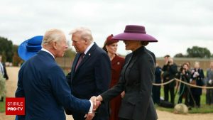 Regele Charles a făcut o glumă la întâlnirea cu Donald și Melania Trump, stârnind hohote de râs.