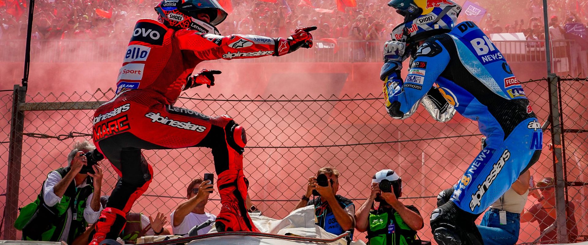 Alex Marquez fends off Marc Marquez for Barcelona glory