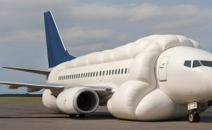 Avion cu airbaguri masive și AI pentru aterizări sigure: proiect inovator, dar realist?
