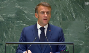 Franța oficializează susținerea pentru statul palestinian / Emmanuel Macron la ONU: „Ne dorim o coexistență pașnică și sigură între două state”