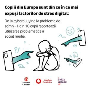 Fundația Vodafone mărește scopul programului Skills Upload Jr, adăugând un segment concentrat pe sănătatea digitală a tinerilor.