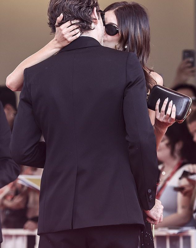 Kaia Gerber and her new boyfriend Lewis Pullman packed on the PDA as they made a loved-up appearance on the eighth day of the Venice Film Festival on Monday