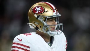 Mac Jones, QB la 49ers, rememorează amuzant când a fost săltat de Bryce Huff