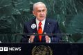 Netanyahu attacks Palestinian recognition as dozens walk out of UN speech