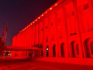 Clădirea Guvernului va fi luminată în roșu duminică pentru sărbătorirea Zilei Internaționale de Conștientizare a Bolii Duchenneea noastră”