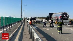 Șoferul sârbin a spulberat muncitorii A1, deși zona era semnalizată, chiar înainte de finalul turei.