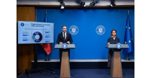 Conferință de presă la concluzia întâlnirii executivului, prezentată de ministrul Energiei, Bogdan Ivan, alături de purtătorul de cuvânt al Guvernului, Ioana Dogioiu.