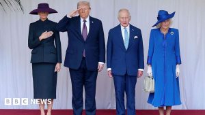 Donald Trump primit cu căldură la Castelul Windsor de Regele Charles și alți membri ai familiei regale – urmărește și rămâi la curent în direct.