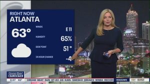 Vremea în Metro Atlanta: dimineața răcoroasă, după-amiază temperaturi de 80 de grade.
