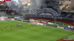 Atmosferă electrizantă în derby-ul din Cluj! Creatorii de atmosferă „Șepcilor Roșii”