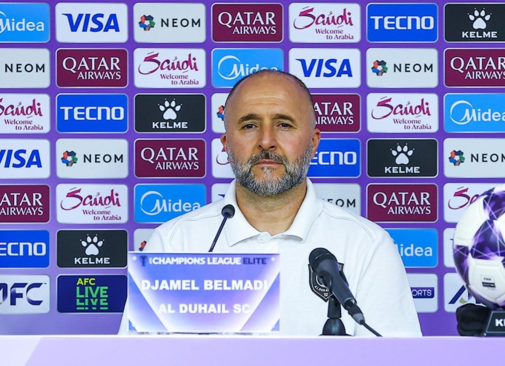 Al Duhail coach Djamel Belmadi; Pic: Al Duhail / X