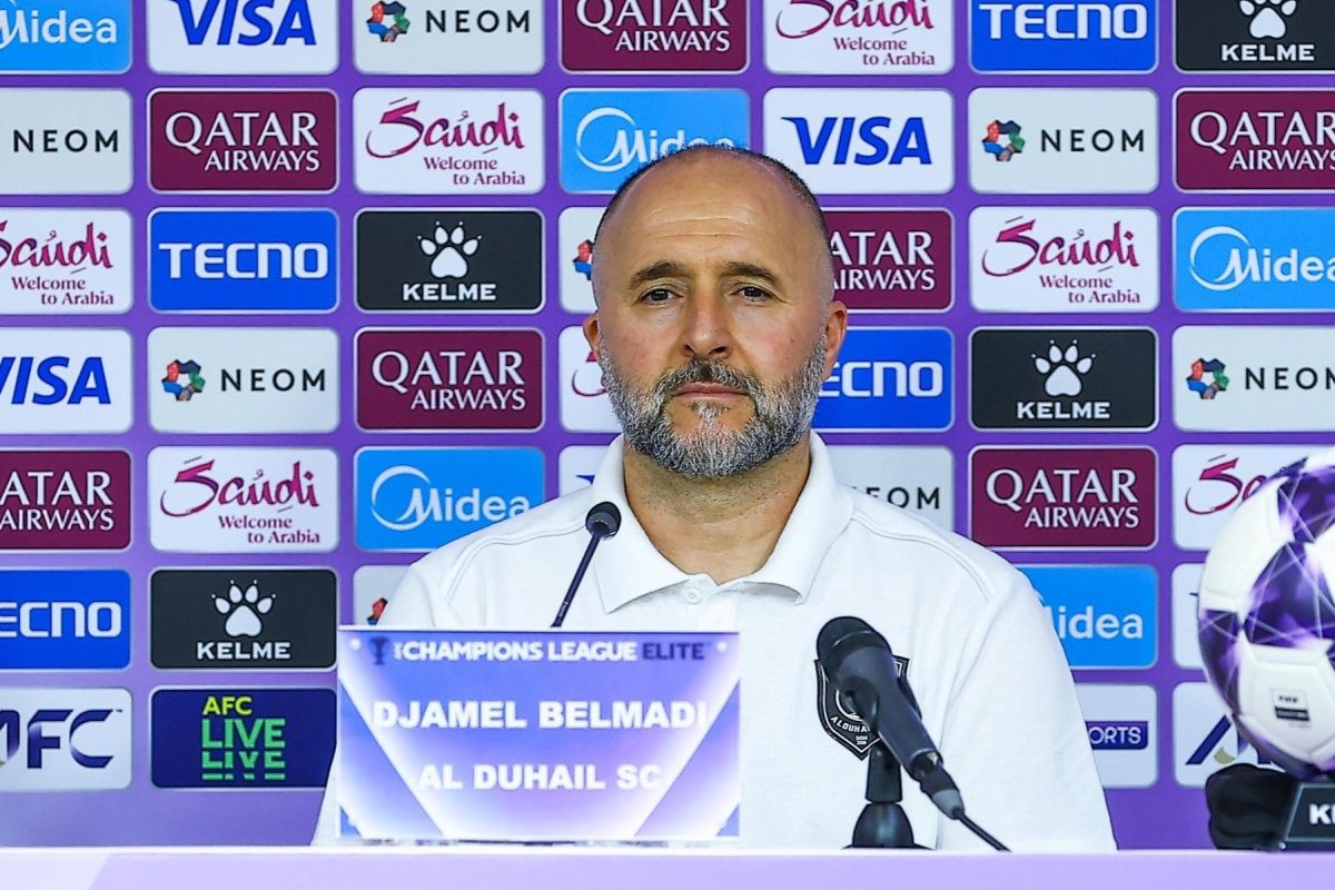 Al Duhail coach Djamel Belmadi; Pic: Al Duhail / X