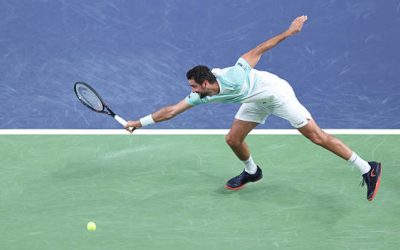 Cilic enters the formidable list of Djokovic's victims: seventh player he beats more than 20 times. Photo: Gettyimages