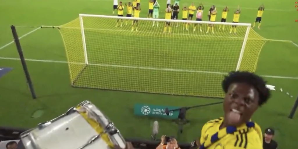 Cristiano Ronaldo shows IShowSpeed how to play the drums after Al Nassr victory