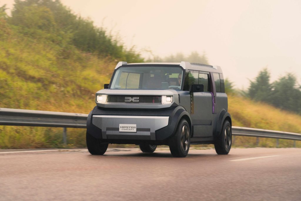 FOTO Dacia a prezentat conceptul Hipster, una dintre cele mai mici mașini electrice de oraș imaginate vreodată