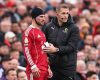 Why is Alexis Mac Allister wearing black cap in Liverpool vs Manchester United in Premier League?