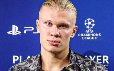 Erling Haaland nu a mai rezistat! A cedat nervos, după ce a marcat două goluri în UCL pentru Manchester City