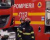 Incendiu puternic într-un bloc din centrul Iașiului. Circulația tramvaielor este blocată în zonă