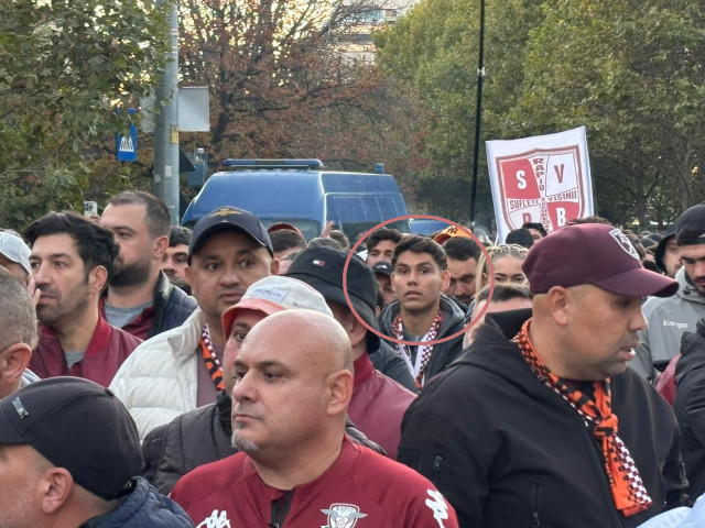 Galerie Foto | Show total, înainte de Dinamo-Rapid. Surpriza din mijlocul fanilor giuleșteni, care au plecat în corteo spre stadion