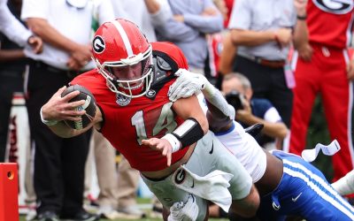 No. 12 Georgia bounces back from first loss of the season to beat Kentucky 35-14