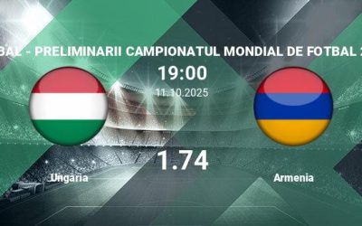 Ungaria vs Armenia, Ponturi Pariuri Fotbal