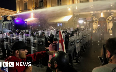 Georgia protesters try to storm Tbilisi presidential palace