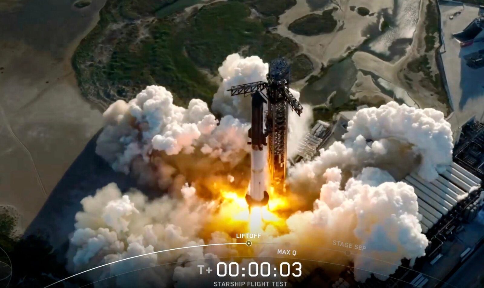 [ad_1] Mega-racheta Starship, dezvoltată de compania SpaceX, fondată de Elon Musk, pentru misiuni către Lună și Marte, a efectuat luni un alt test de zbor reușit