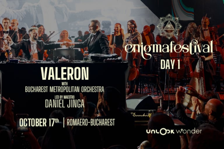 Enigma Festival începe cu concertele lui Valeron și Orchestra Metropolitană din București, inaugurând weekendul de divertisment în capitală