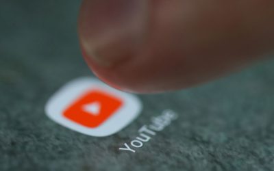The YouTube app logo is seen on a smartphone in this picture illustration taken September 15, 2017. REUTERS/Dado Ruvic/Illustration