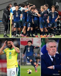 Japonia a obținut o victorie surprinzătoare împotriva Braziliei, cu 3-2, într-un meci amical. Aceasta reprezintă o realizare remarcabilă pentru echipa niponă, fiind prima dată când învinge Brazilia. De asemenea, japonezii au revenit de la 0-2.