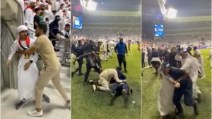 Conflict major în confruntarea în care Olăroiu a pierdut șansa de a se califica direct la Mondial! Încercare de violență și obiecte aruncate din peluză.