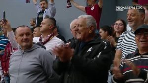 Rică Răducanu, surprins la meciul Rapid – CSM București