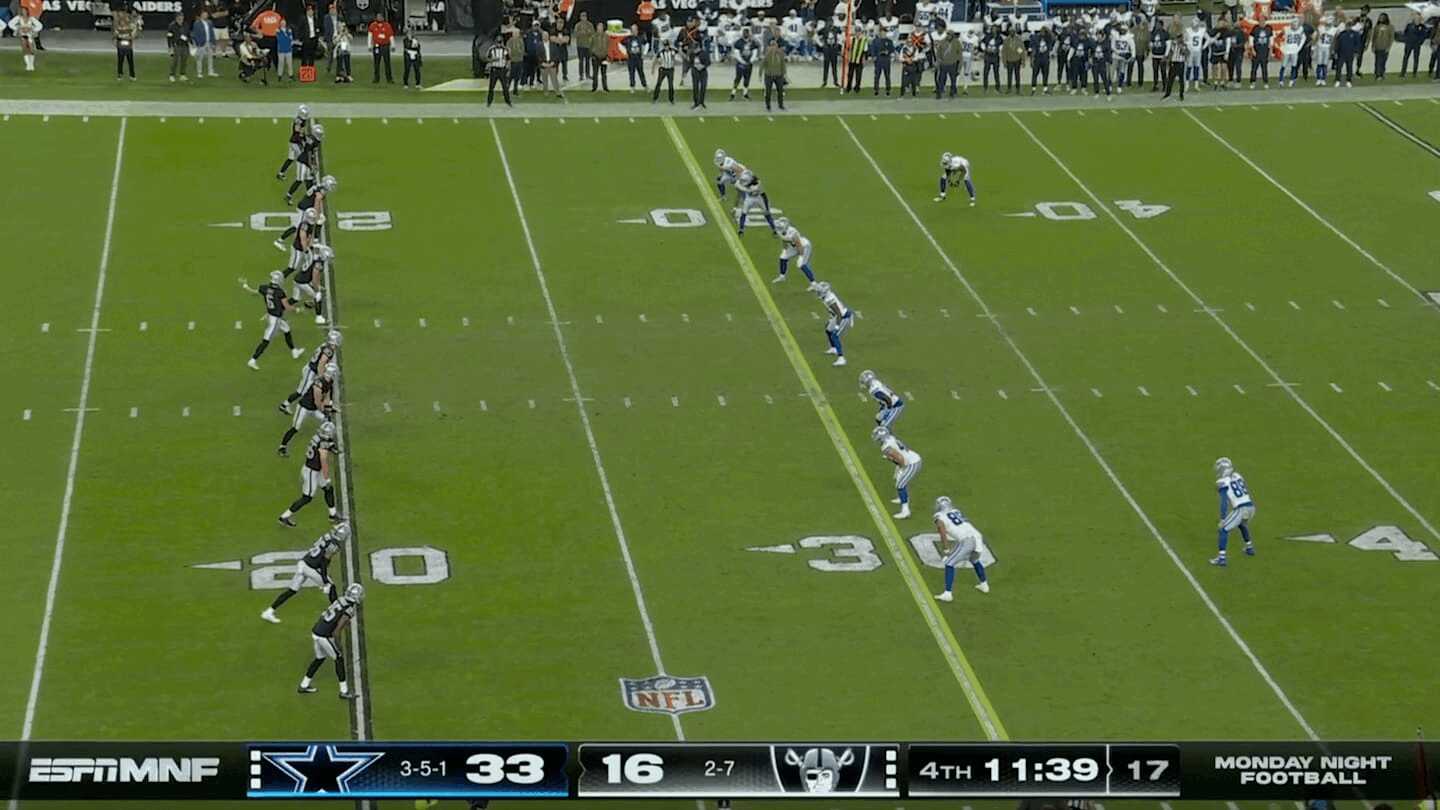Raiders au încercat cea mai ciudată execuție de onside kick împotriva Cowboys în ‘MNF’