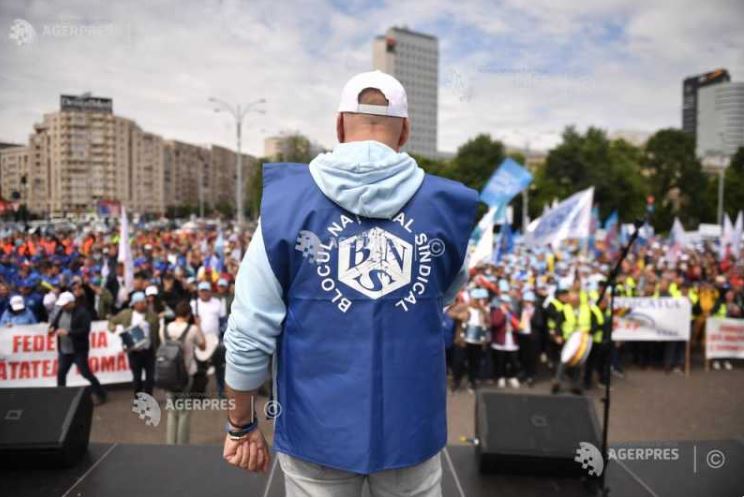 BNS va desfășura miercuri un protest în Piața Victoriei, vizând diminuarea puterii de cumpărare.