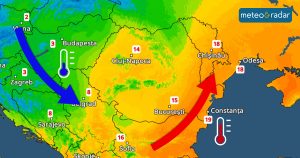 Temperaturi ridicate, însă efemere.