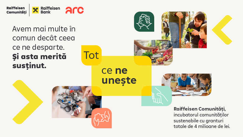 [ad_1] Raiffeisen Bank România și Asociația pentru Relații Comunitare anunță deschiderea înscrierilor pentru cea de-a 15-a ediție a programului Raiffeisen Comunități, un proiect dedicat sprijinirii comunităților sustenabile cu granturi totale de 4 milioane de lei