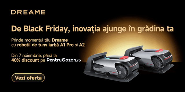Permite tehnologiei să-ți îngrijească grădina: Descoperă roboții Dreame și ofertele speciale de Black Friday pentru modele A1 PRO și A2 (P)