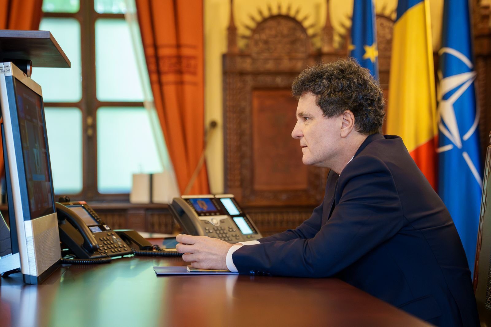 Nicușor Dan, președintele, ia parte la întâlnirea „Coaliția de Voință” pentru discuții despre negocierile în planul de pace din Ucraina