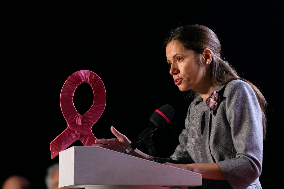 Mirabela Grădinaru, susținătoarea președintelui Bucureștiului, la un eveniment legat de Ziua Internațională a Prematurității: ”Sunt recunoscătoare pentru cele două nașteri premature”