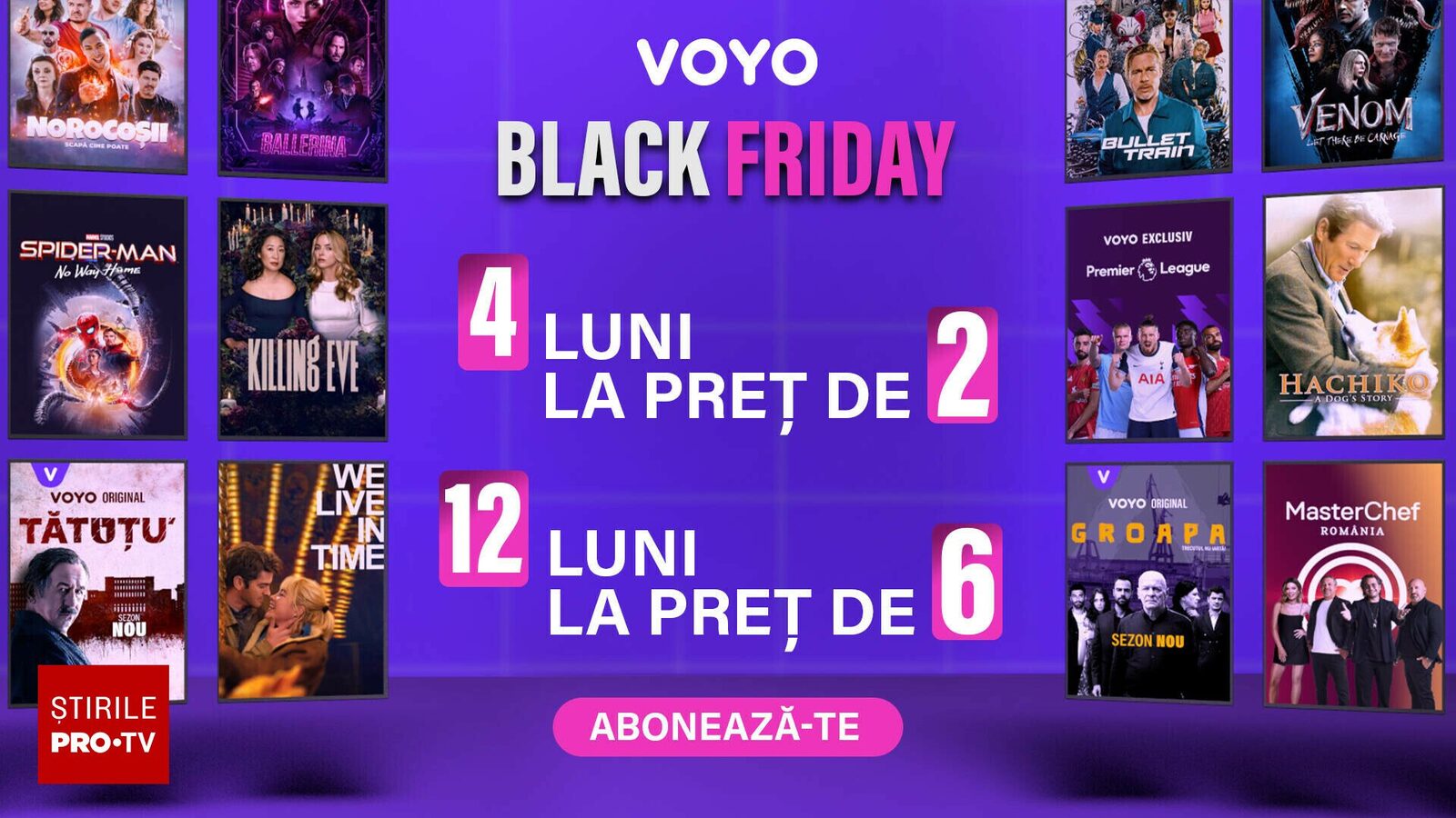 Reduceri impresionante de Black Friday pe VOYO: divertisment nelimitat cu 50% mai ieftin!