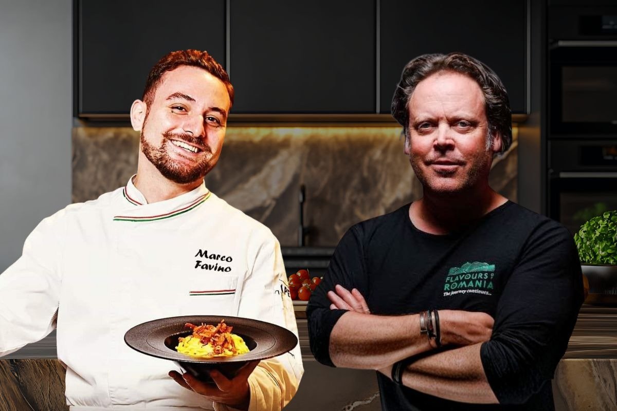 Charley Ottley, jurnalist, și chef Marco Favino și-au luat cetățenia română și au depus astăzi jurământul. Cei doi susțin gastronomia tradițională a țării