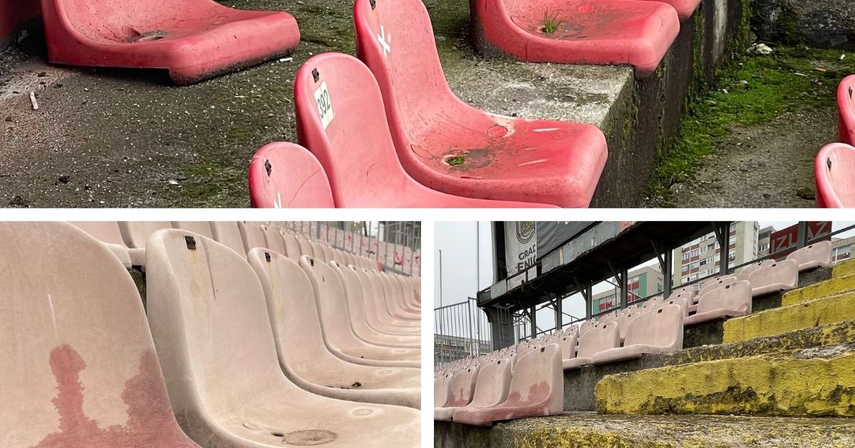 Atmosferă înfricoșătoare la Zenica: GOLAZO.ro a vizitat stadionul care va găzdui meciul Bosnia – România, descoperind tribune deteriorate și ruginite, precum și vegetație sălbatică pe trepte | FOTO+VIDEO