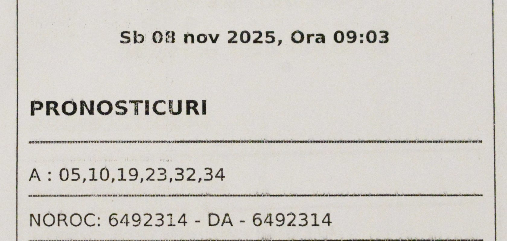 CÂȘTIGĂTORUL PREMIULUI DE CLASĂ I LA TIRAJUL LOTO 6/49 DIN 9 NOIEMBRIE 2025 ȘI-A ÎNCASEZAT RECOMPENSA – Loteria Română