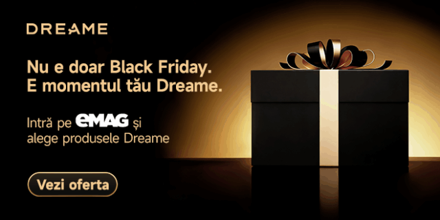 Black Friday reinterpretat pentru cei care optează diferit: Descoperă inovația, eficiența și eleganța cu produsele Dreame pe platforma de shopping online.