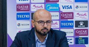 Inzaghi și Al-Malki discută înainte de meciul cu Sharjah în ACLElite Champions League