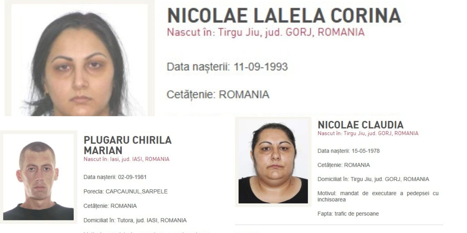 Autoritățile române au interceptat și repatriat șapte persoane urmărite internațional în ultimele zile ale anului 2025 Poliția Română a avut o activitate intensă în ultimele zile ale anului, reușind să aducă în țară șapte persoane urmărite internațional