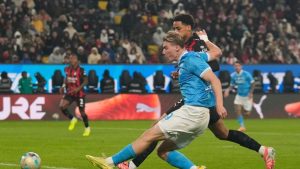 Napoli învinge Milan cu 2-0 în Supercoppa Italiana, reușite de Neres și Hojlund